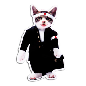 Кошка кошка кошка наклейка за задний стеклянный стеклянный бампер Академический запуск 01 Студенческая форма/общая наклейка LCS-438