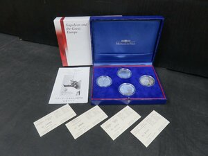 ◆横浜古物◆ ナポレオン皇帝 即位２００周年 記念コイン 銀貨４種セット