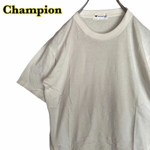 Champion チャンピオン 半袖Tシャツ　無地　白　キッズ　160cm 【AY0498】