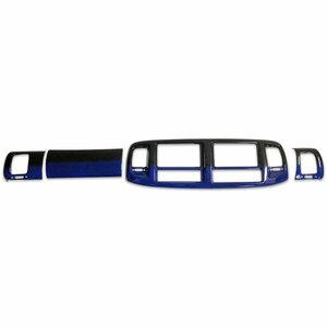 日野 4t エアループ レンジャー H14.1～H29.4 標準 ワイド 高品質 ブルー ブラック インテリア パネル 4ピース セット 新品 RM-P2134