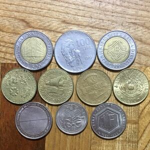 イタリア　フランス　スウェーデン　記念硬貨　10種
