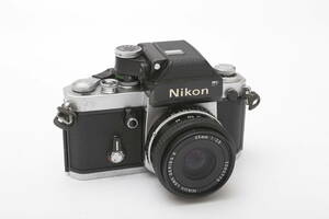 Nikon ニコン F2 フォトミック シルバーボディ NIKON LENS SERIES E 35mm f2.5 付き 中古品