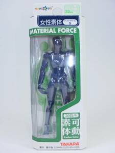 ★ミクロマン★マテリアルフォース★女性素体・紺色・Sサイズ★[MICROMAN・MATERIAL FORCE・可動素体・デッサン・人形]★