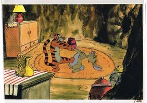 ディズニー クマのプーさん　ティガー　ラビット 原画 セル画 限定 レア Disney 入手困難