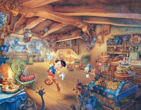 Disney Fine Art ディズニーファインアート ピノキオ 限定 レア Tom duBois