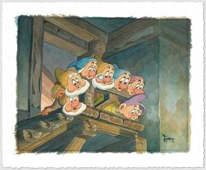 Disney Fine Art ディズニーファインアート 白雪姫　七人の小人 限定 レア