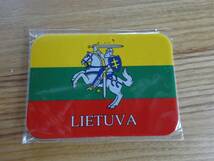 バルト三国☆リトアニア国旗＆国章のマグネット　ヨーロッパ　政府旗_画像3