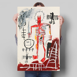 バスキア Basquiat ポスター 70x50cm 海外 北欧 アート インテリア 雑貨 グッズ 絵 絵画 グラフィティ 画家 ジャン ミシェル 17