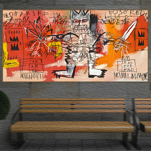 バスキア Basquiat ポスター 40x80cm 海外 北欧 アート インテリア 雑貨 グッズ 絵 絵画 グラフィティ 画家 ジャン ミシェル 4