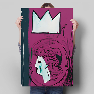 バスキア Basquiat ポスター 70x50cm 海外 北欧 アート インテリア 雑貨 グッズ 絵 絵画 グラフィティ 画家 ジャン ミシェル 16