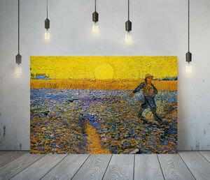 Art hand Auction Ван Гог Плакат «Сеятель» Высококачественный холст в рамке Картина A1 Художественная панель Скандинавская зарубежная живопись Товары для интерьера 11, Печатные материалы, Плакат, другие