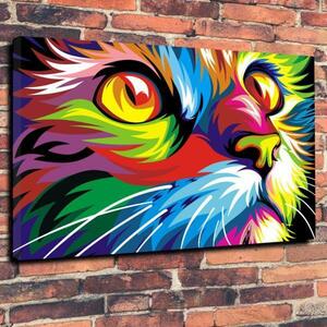 Art Auction Cat Cat Luxury Canvas Art Panel Poster A1 Overseas Miscellaneous Goods Picture Animal Abstract Painting Art Painting Goods Stylish Photo, printed matter, poster, others