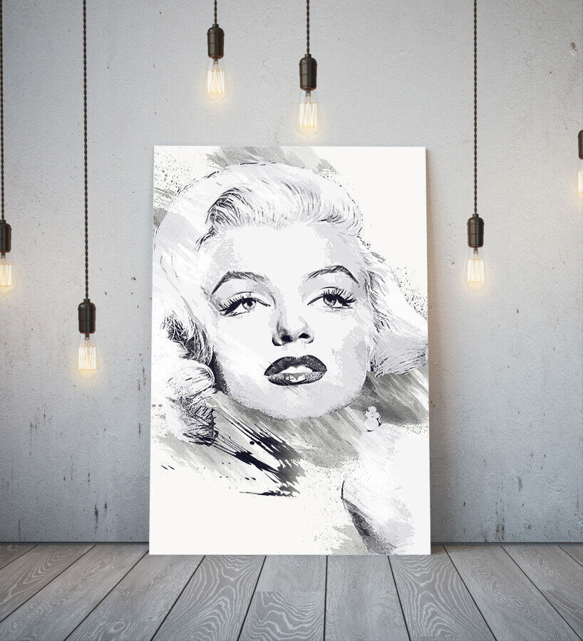 Marilyn Monroe Póster, Imagen enmarcada en lienzo de alta calidad., Panel de arte A1, escandinavo, Extranjero, Cuadro, Abstracto, Bienes, Decoración de interiores 2, Materiales impresos, Póster, otros