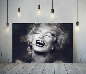 Art hand Auction Póster de Marilyn Monroe, lienzo de lujo con marco, imagen A1, Panel artístico, pintura escandinava en el extranjero, pintura abstracta, productos interiores 3, impresos, póster, otros