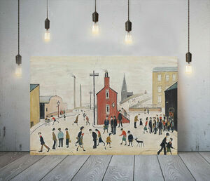 Art hand Auction Lowry LS Lowry – affiche en toile de haute qualité avec cadre, image A1, peinture d'artiste, panneau d'art, produits nordiques à l'étranger 7, Documents imprimés, Affiche, autres