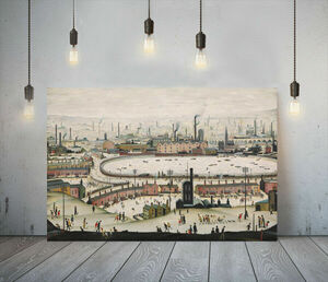 Art hand Auction Lowry LS Lowry постер Роскошная холщовая рамка в комплекте Картина A1 Художник Живопись Художественная панель Скандинавские товары за рубежом 5, печатный материал, плакат, другие