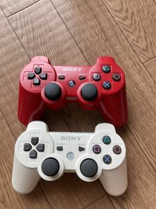 SONY PS3 デュアルショック3 コントローラー DUALSHOCK3 純正品 白赤セット