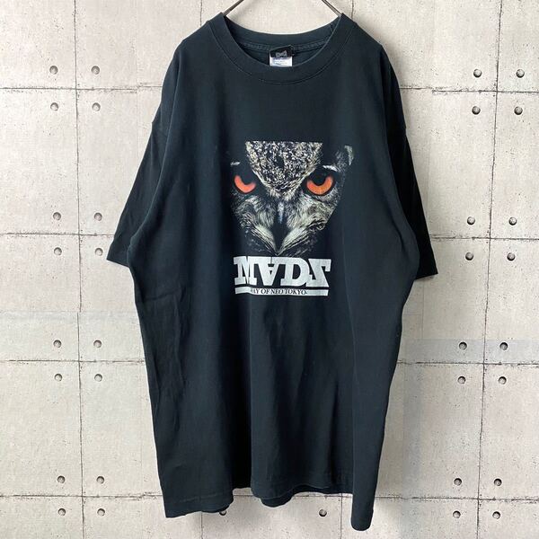 古着 madz デザインTシャツ 90s Lサイズ ブラック
