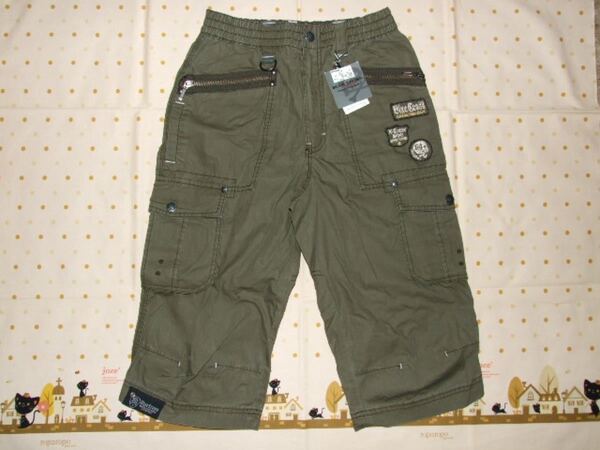 新品 ブルークロス ハーフパンツ カーキ M(150cm)
