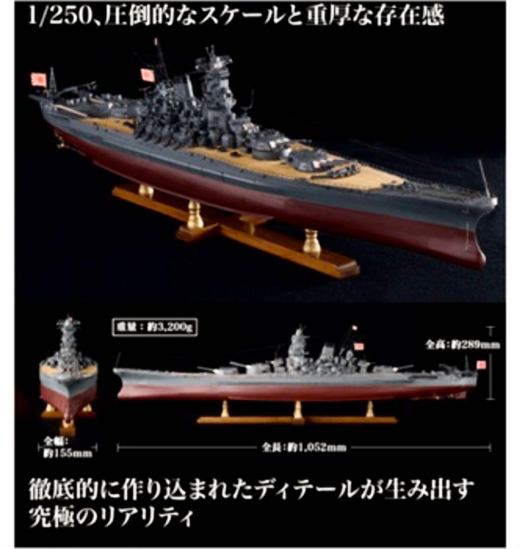 については 【値引き交渉不可出品物】1/250 戦艦大和 模型完成品 ...