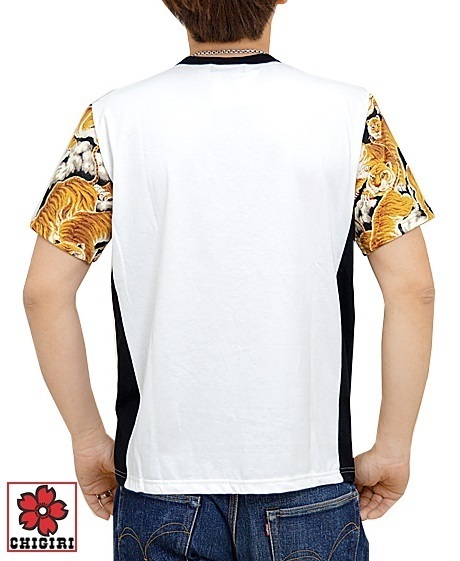 新品未使用デットストック品東洋エンタープライズ 人気の百虎プリント 半袖Tシャツ Tシャツ/カットソー(半袖/袖なし) 超安い品質