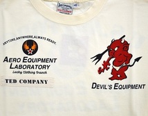 U.S.AIR FORCE長袖Tシャツ◆TEDMAN/テッドマン ホワイトSサイズ（サイズ38）TDLS-342 エフ商会 efu ミリタリー ロングTシャツ ロンT_画像2