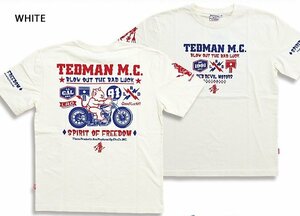 TEDMAN M.C.半袖Tシャツ◆TEDMAN/テッドマン ホワイトXXLサイズ（サイズ46）TDSS-550 エフ商会 バイカー アメカジ efu
