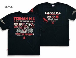 TEDMAN M.C.半袖Tシャツ◆TEDMAN/テッドマン ブラックSサイズ（サイズ38）TDSS-550 エフ商会 バイカー アメカジ efu