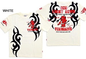 トライバル半袖Tシャツ◆TEDMAN/テッドマン ホワイトSサイズ（サイズ38）TDSS-507 エフ商会 efu 赤鬼 アメカジ タトゥー