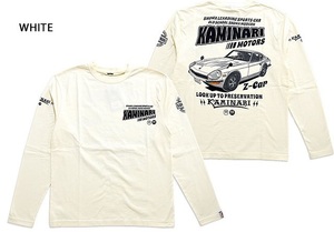 Z-carロングTシャツ◆カミナリ ホワイトXXLサイズ 2限定解除KMLT-219 雷 エフ商会 長袖Tシャツ ロンT フェアレディZ