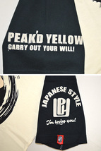 ギター半袖Tシャツ◆Peak'd Yellow ホワイト×ブラックXXLサイズ PYT-226 ピークドイエロー 和柄 和風 着物 エフ商会 efu_画像4