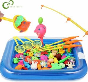 CSN610#魚釣り　リール付き　おもちゃ　知育玩具　お風呂　プールゲーム　子供　男の子　女の子　セット　磁気　水遊び　魚