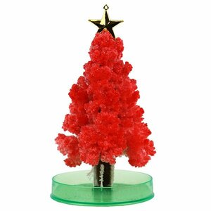 マジックツリー クリスマスツリー 12時間で育つ不思議なツリー 【レッド】