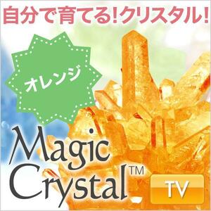 マジッククリスタル 直販 TVで紹介された不思議なクリスタル /オレンジ
