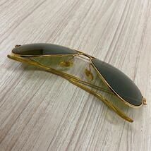 144 RayBan レイバン ボシュロム メタル アビエイター Aviator サングラス トップガン トムクルーズ ヴィンテージ レザーケース_画像2