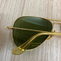 144 RayBan レイバン ボシュロム メタル アビエイター Aviator サングラス トップガン トムクルーズ ヴィンテージ レザーケース_画像5