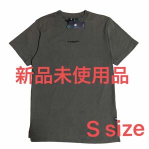 G-STAR RAW ジースターロゥ Tシャツ シンプル センターロゴ カーキ S size