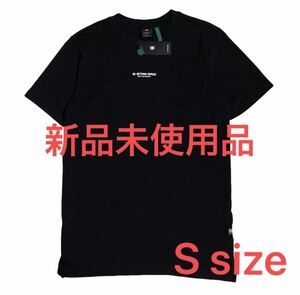 G-STAR RAW ジースターロゥ Tシャツ シンプル センターロゴ ブラック S size