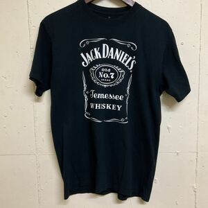 JACK DANIEL'S ジャックダニエル 半袖Tシャツ Tシャツ 半袖 ブラック 古着 M