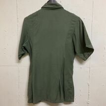 70s 70年代 ミリタリーシャツ 半袖シャツ 151/2×33 古着 ビンテージ_画像2