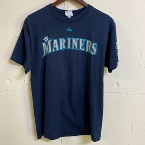 Majestic MARINERS マジェスティック シアトルマリナーズ マリナーズ Tシャツ 半袖 M 古着 HERNANDEZ 34