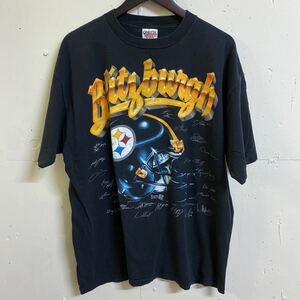 90s 90年代 USA製 ONEITA steelers アメフト Tシャツ 半袖 XL 古着