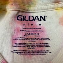 GILDAN タイダイ柄 半袖Tシャツ 半袖 Tシャツ 古着 M_画像3