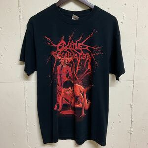 キャトル デカピテイション Cattle Decapitation バンドTシャツ バンT 半袖 Tシャツ L 古着