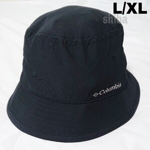 Columbia コロンビア バケットハット パインマウンテン ハット 帽子 海外限定 黒 ブラック L/XLサイズ