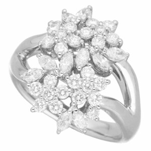 Diamond (1.36ct) Ring Pt900 Platinum Japan Размер № 16 #56 Книга дивизии 21801002