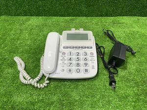 5023 Pioneer パイオニア デジタルコードレス留守番電話機 TF-SE10S-W ホワイト 通電確認済 J-DECO 大きなダイヤルボタン 中古品