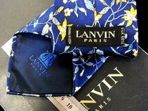 ♪今週の特売980円～♪0546♪状態並品【LANVIN】ランバン【草花 植物 柄】ネクタイ♪_画像3