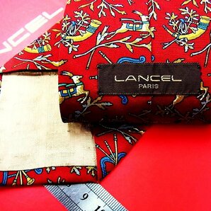 ♪25987D♪状態並品【トナカイ 角笛 柄】ランセル【LANCEL】ネクタイの画像2