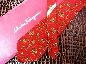 ! now week. bargain sale 980 jpy ~!0967! superior article [Ferragamo] Ferragamo [ pineapple ... shelves pattern ] necktie!